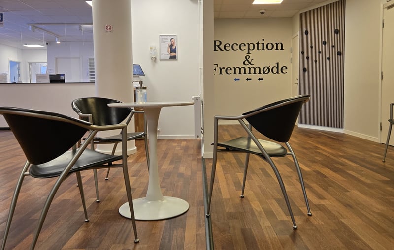 reception fys og sund fysioterapi og osteopati